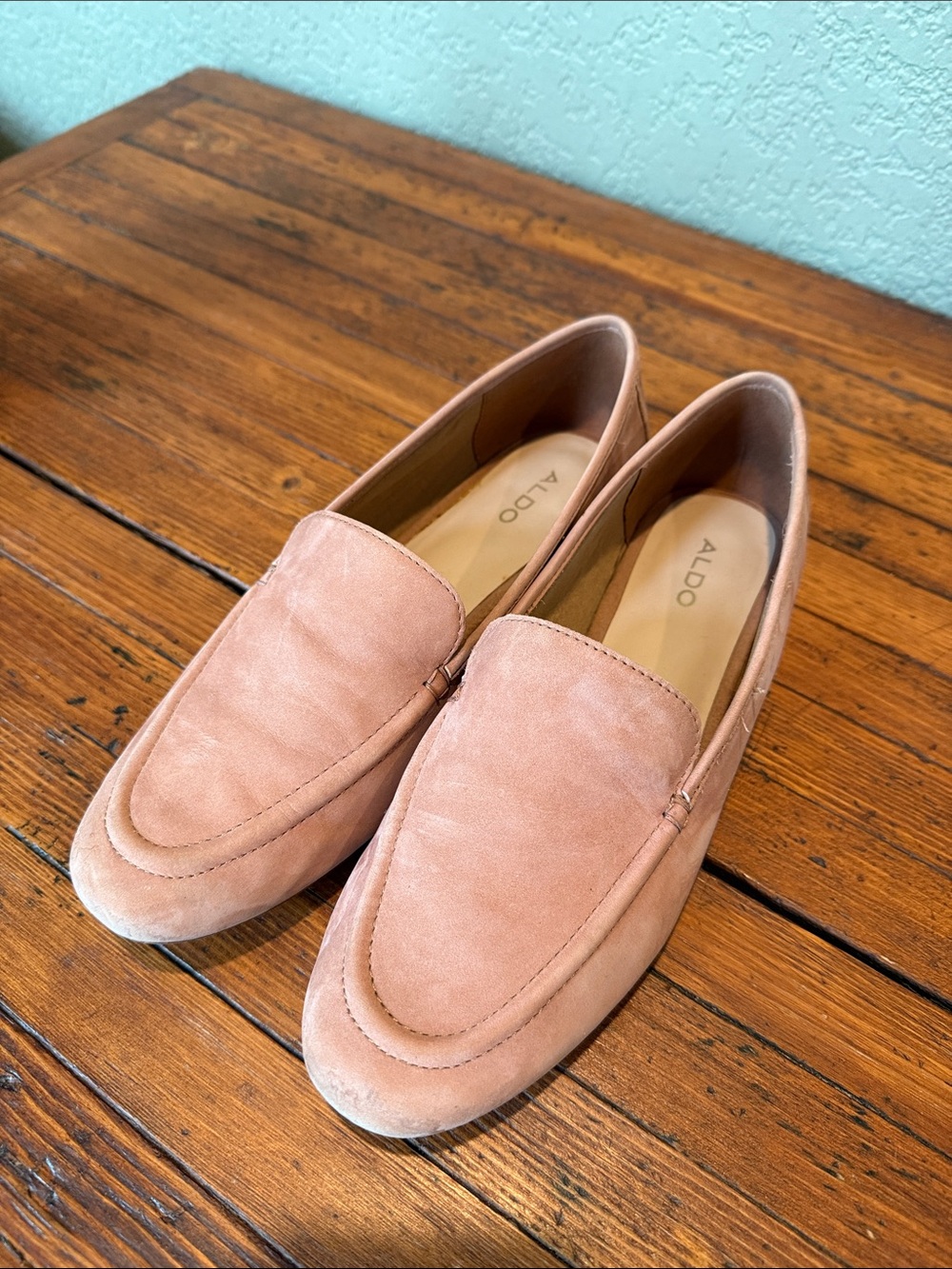 Aldo Women's Tan Suede Loafers
